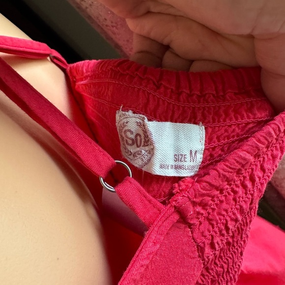 SO Red Halter A-Line Midi Dress - Picture 5 of 5